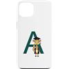 Timowo Studio Custodia per iPhone 13 Giraffa Diploma Lettera A Alfabeto Animale