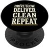 Virtual Trucking Big Rig Driving Sim Gif Giocatore a lungo raggio del camionista di Sim del simulatore del camion del sim del camion PopSockets PopGrip Adesivo