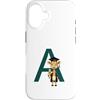 Timowo Studio Custodia per iPhone 16 Giraffa Diploma Lettera A Alfabeto Animale