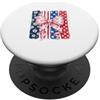 Sweet American Flag Bow Boutique Patriotic Coquette Bow Bandiera Americana USA 4 luglio PopSockets PopGrip Adesivo