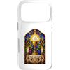 Holy Art Custodia per iPhone 17 Pro Opera d'arte a mosaico gotico cattolico calice ed eucaristia