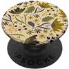 Woldexx Popper telefono con motivo floreale fiori d'oliva grigi PopSockets PopGrip Adesivo