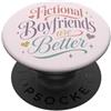 Fictional Character Emotional Reading Bo Fidanzati immaginari Better Romance Reader Book Lover PopSockets PopGrip Adesivo