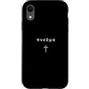 33ANDME Jesus King Christian Faith minim Custodia per iPhone XR PNEUMA Citazione greca Spirito Soffio Vitale con croce Gesù
