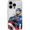 Ert Group custodia per cellulare per Apple Iphone 14 PRO originale e con licenza ufficiale Marvel, modello Captain America 011 adattato alla forma dello smartphone, con effetto glitter overflow