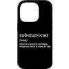 Pigboat Combat Open Sea Veteran Ocean De Custodia per iPhone 14 Pro Sottomarino sottomarino sommergibile a propulsione nucleare