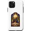 Holy Art Custodia per iPhone 11 Pro Opera d'arte a mosaico gotico cattolico calice ed eucaristia