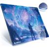 Oniverse Gatekeeper - Tappetino per mouse da gioco in vetro temperato opaco, 35 x 25 cm, superficie micro-incisa ultra liscia, scorrimento rapido ad alta precisione, base antiscivolo, durevole e