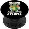 Funny Crocodile Hunter Costume Adult Des Mi piacciono i coccodrilli e forse 3 persone Coccodrillo divertente PopSockets PopGrip Adesivo