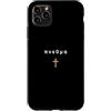 33ANDME Jesus King Christian Faith minim Custodia per iPhone 11 Pro Max PNEUMA Citazione greca Spirito Soffio Vitale con croce Gesù