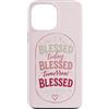 Always Blessed Club Custodia per iPhone 13 Pro Max Beata Fede Cristiana Inspirational Religioso Positivo