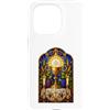 Holy Art Custodia per iPhone 15 Pro Opera d'arte a mosaico gotico cattolico calice ed eucaristia