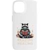 Bookworm Raccoon Reading Healing Custodia per iPhone 14 Leggere invece di guarire carino procione amante dei libri
