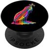 Orchestra-Musica-Strumento Accessori Reg Dulcimerista Drip-Painting-Art 80s 90s Giocatore di Dulcimer PopSockets PopGrip Adesivo