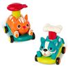 B. toys - PawMobiles - Auto giocattolo Push & Go - Veicoli per cani e gatti - Automobili giocattolo per neonati, bambini e ragazzi - 18 mesi +