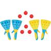 Idena 90276 - Gioco di palline XXL con 4 tazze per la cattura, incl. 6 palline, gioco di palline per il giardino, il parco e la spiaggia