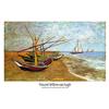 1art1 Vincent Van Gogh Poster Barche da Pesca alla Spiaggia di Saintes-Maries, 1888 Stampa 91x61 cm