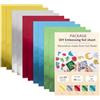 Generico Fogli Multicolori per Sbalzo | Alluminio, Spessore 0.08mm, 8-10 Fogli | Foglio Metallo per Sbalzo, Pittura, Incisione, Progetti Fai da Te | Forniture Arte Classe