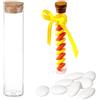 Doni Bomboniere 36 pz Bottigliette in Vetro con Tappo in Sughero h. 10 cm Portaconfetti Modello Provetta Eventi Anniversario Matrimonio Battesimo Laurea Nascita Party Regalo Gadget