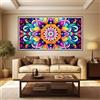 Linncen Fiore mandala Diamond Painting kit Completo, Diamond Painting Bambini Quadri con Perline, Diamond Painting Natale Disegni con Perline da Attaccare, Pittura Diamante Kits per Decor Casa Pareti 30x60cm