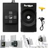 PortKeys BD1 - Adattatore per batteria Dummy, reversibile, double face, per monitor e sistemi video senza fili, uscita doppia, vano batteria rimovibile, connettore PD.