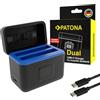 PATONA Dual Caricabatterie USB-C box per Insta360 X4 CINSBBMA