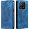 CASEONJAN Cover per Xiaomi 13T / 13T Pro, Pelle PU Custodia a portafoglio con scomparti per Slot Schede, Antiurto Flip Caso Cover per Xiaomi 13T / 13T Pro (Vintage Blu)
