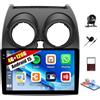 GOHHDL Android 15, 4G+128G GOHHDL Autoradio per Nissan Qashqai J10 2006-2016 con Wireless Carplay Android Auto, Touch Radio da 9 Pollici 2Din con GPS Navi WiFi Bluetooth FM/RDS EQ SWC Retrocamera&Mic