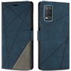 SONWO Cover per Realme 8 5G / Realme V13, Flip Caso in PU Pelle Case Cover Custodia con Slot per Schede e Supporto Stand per Realme 8 5G / Realme V13, Blu