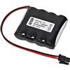 WSB Batteria per luci di emergenza, 4,8 V, 1100 mAh, NiMH, compatibile con Inotec 890015