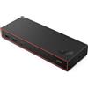 Lenovo ThinkPad USB4 Dock 5000 con alimentatore 100W, dock USB4 40Gbps con 2xDP 1.4 HDMI 2.1, 4xUSB-A Gen2, 2xUSB-C Gen2, RJ45, PD 3.1 fino a 65W