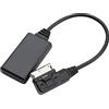 GleamGlide AMI MMI Adattatore Bluetooth 5.0 Audio Interface Music Streaming Cavo Compatibile con W204 W212 W207 e Q5 A5 A7 R7 S5 Q7 A6L A8L A4L, 6 Pin PVC Cavo in rame stagnato nero 0,25 m