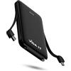 Vida IT vBot Power Bank Caricabatterie Portatile Batteria per Samsung Galaxy S21 S20 S10 S8 A51 Android Cellulare con Cavo Integrato