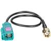 tomzz Audio 1500-060 Adattatore antenna Fakra (F) femmina a SMA (M) maschio per navigatore satellitare GSM GPS DAB