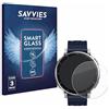 savvies 3 Pezzi Pellicola Protettiva Vetro per Amazfit Active 3 Premium Protezione Schermo, Lamina di Vetro, senza Bolle, Anti-Impronta, Anti Graffio