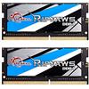 G.Skill RipJaws Series SO-DIMM 16 Go (2 x 8 Go) DDR4 2400 MHz CL16 - Kit Dual Channel 2 barrettes de RAM SO-DIMM PC4-19200 - F4-2400C16D-16GRS (garantie à vie par G.Skill) ( Catégorie : Mémoire PC Portable )