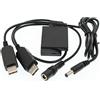DRRI ACK-E8 Dual USB Power Adpater per Canon EOS 550D 600D 650D 700D Kiss X4 X5 X6