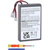 szyuya Batteria di ricambio 3,7 V/2000 mAh LIP1522 PS4 PS4Pro compatibile con Sony PlayStation 4 compatibile con controller DualShock4 V1 V2 CUH-ZCT2 CUH-ZCT2E CUH-ZCT1E CUH-ZCT1U KCR1410