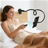 Strixorn Supporto per Kindle a Collo di Cigno con Telecomando Gira Pagine per Leggere a Letto, Supporto da Scrivania per Tablet, Braccio Lungo Flessibile per Tablet, iPhone e Accessori Kindle