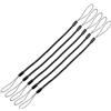 TECHGEAR Stilo Tether, confezione da 5 cinghie retrattili a molla da 20,3 cm, cordini elastici a spirale, cordino elastico generico per penne stilo/matite stilo