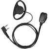 Retevis RE3224 Cuffia Walkie Talkie 2 Pin Tipo-D Auricolare Compatibile con Ricetrasmettitore RT22 RT24 RT27 RT15 RT5 RT28 Baofeng UV-5R BF-888S Kenwood OCDAY ESYNiC (1 Pezzo)