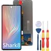 SiuVorZhi Display LCD compatibile con Blackview Shark 8 Display LCD Touch Screen Assembly Riparazione Parti di ricambio con strumenti.