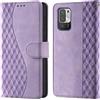 CaseGla Cover per Xiaomi Redmi Note 10 5G PU Pelle Custodia Flip Morado