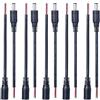 BoHong 5 Coppie 5,5mm x 2,1mm Cavo 22AWG DC 5V-24V Cavo a 2 pin con Presa CC Spina Jack DC Connector Adattatore Connettore Maschio e Femmina Cavo Alimentazione per Strisce LED, LED Strip, Fai da te