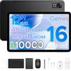 POPUX P12 Tablet Android 16, 120Hz 2.4K Tablet 12 Pollici,FHD,Gemini AI,48GB+128GB/2TB,7280 Octa-Core, 10000mAh, 13MP+8MP, Face ID, Widevine L1, Cuffie 3.5mm, GPS, Tablet con Tastiera, Penna, Nero
