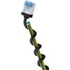 goobay 74320 Cavo patch CAT 6A slim/ultra flessibile RJ45 CAT 6A U/FTP CU/Cavo Ethernet sottile con connettori corti/LSZH da 10 Gbps, protezione antipiega/nero 3 m