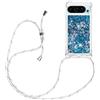 YAMCCCSE Custodia per Cellulare con Corda per Google Pixel 9/Pixel 9 Pro Case, Liquido Sabbie Mobili Bumper TPU Cover con Collana Practical Stylish/Necklace Cordoncino Cordino Tracolla