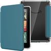 MoKo Custodia per Kindle Paperwhite 12a Gen & Colorsoft 2024, Gemma Verde | Cover Leggera con per eBook Reader in TPU Morbido Auto Sveglia/Sonno