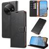 KKEIKO Cover per Xiaomi Redmi A3 / Xiaomi Poco C61 4G, Antiurto Custodia in PU Pelle con Blocco RFID, Magnetico Protettiva Cover per Xiaomi Redmi A3 / Xiaomi Poco C61 4G, Nero