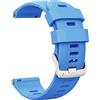 ANBEST Compatibile con Forerunner 255S/Vivoactive 4S/Venu 2S Cinturino, 18mm Silicone Sports Bracciale Sostituito per Garmin Vivomove 3S/Withings Cinturino per Donna e Uomo, Blu